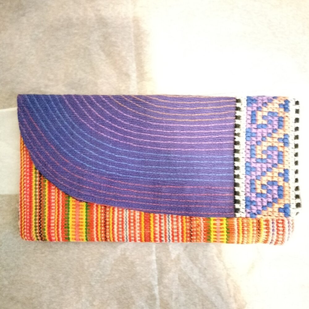 Thai tribal craft fair trade wallet-multi-color